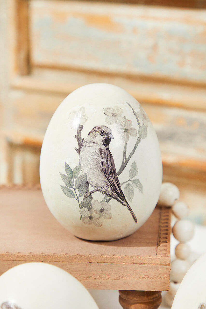 6" Standing Resin Egg - Set of 3