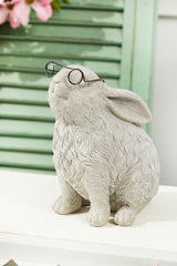 8” Resin Spectacle Bunny Figurine
