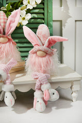 20” B/O Lighted Easter Bunny Gnome Shelf Sitter – Festive Spring Decorative Figure