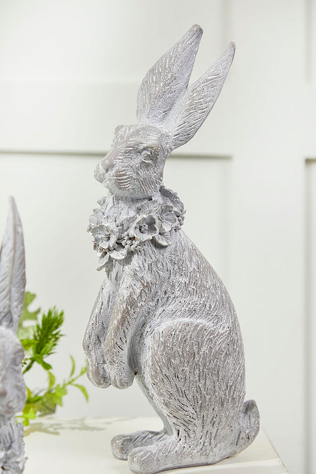 13" Bunny Resin Figure