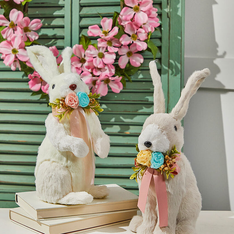 12.25” Crafted Easter Bunny Figurine