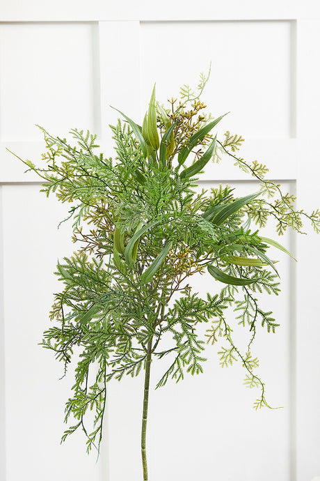 30" Draping Fern Pick – Cascading Greenery Decorative Stem