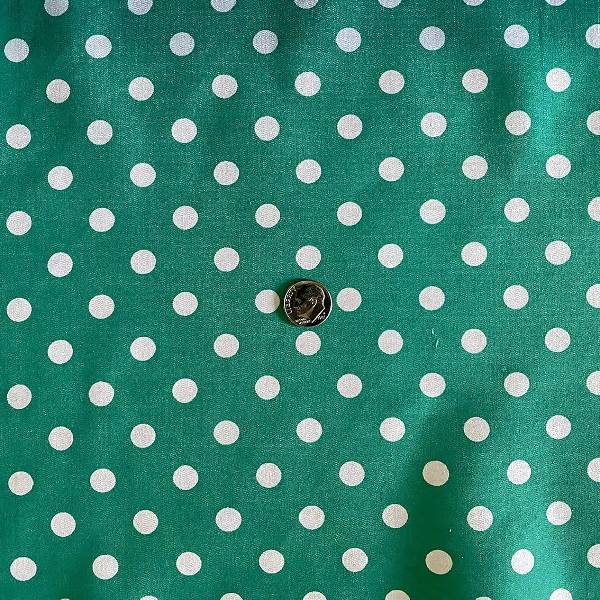 1 Yard Small Polka Dot Poly Cotton Fabric Multi Color for Apparel Crafts 60 Inch Width
