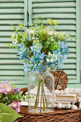 14" Artificial Hydrangea/Berry Bush Spray