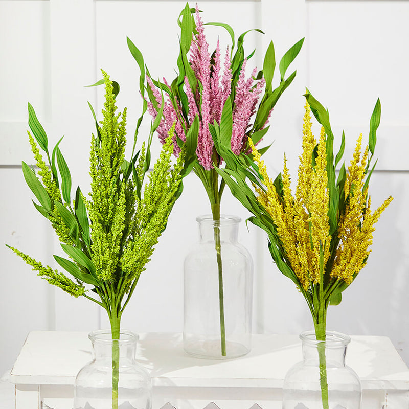 21" Artificial Spike Bush Flowers – Lavender-Inspired Craft & Floral Stem