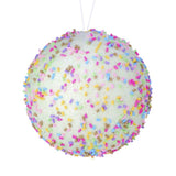 4 Inch Green Sprinkles Ball Ornament