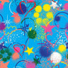 Printed Spandex Halftone Sketch Fabric