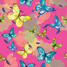 Printed Spandex Watercolor Butterflies