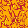Printed Spandex Flames Fabric for Activewear