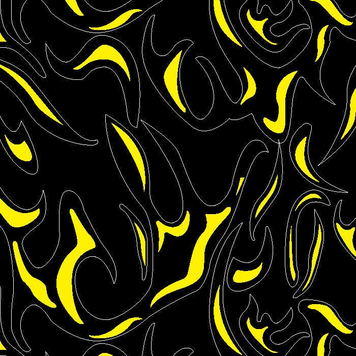 Printed Spandex Flames Fabric for Activewear