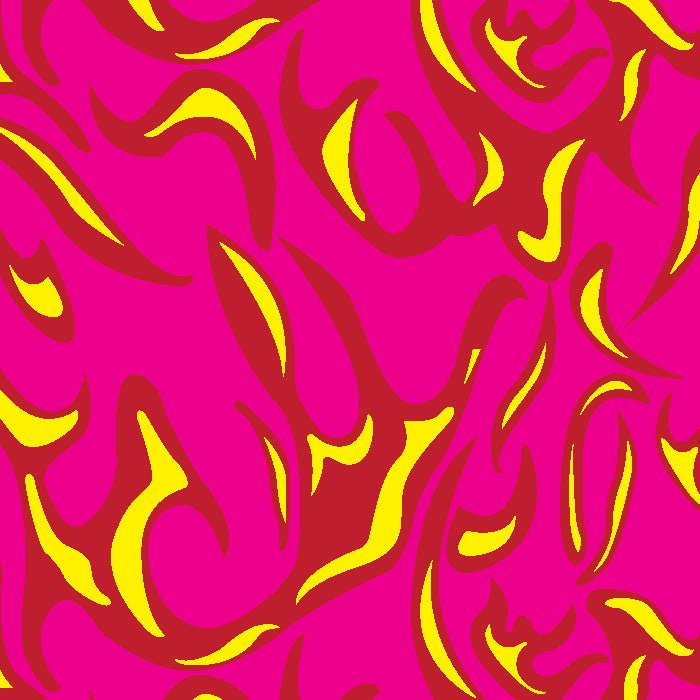 Printed Spandex Flames Fabric for Activewear