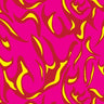 Printed Spandex Flames Fabric for Activewear