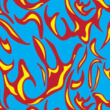 Printed Spandex Flames Fabric for Activewear