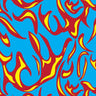 Printed Spandex Flames Fabric for Activewear