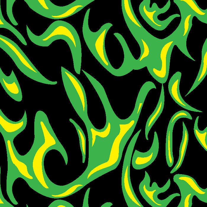 Printed Spandex Flames Fabric for Activewear