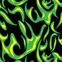 Printed Spandex Flames Fabric for Activewear