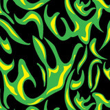 Printed Spandex Flames Fabric for Activewear
