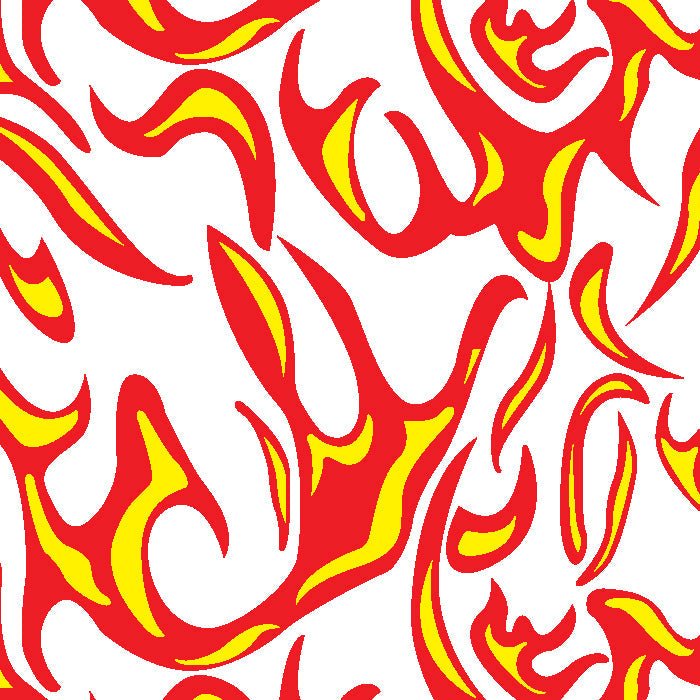 Printed Spandex Flames Fabric for Activewear