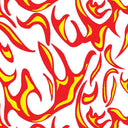 Printed Spandex Flames Fabric for Activewear