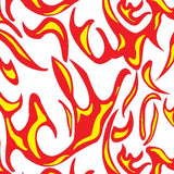 Printed Spandex Flames Fabric for Activewear