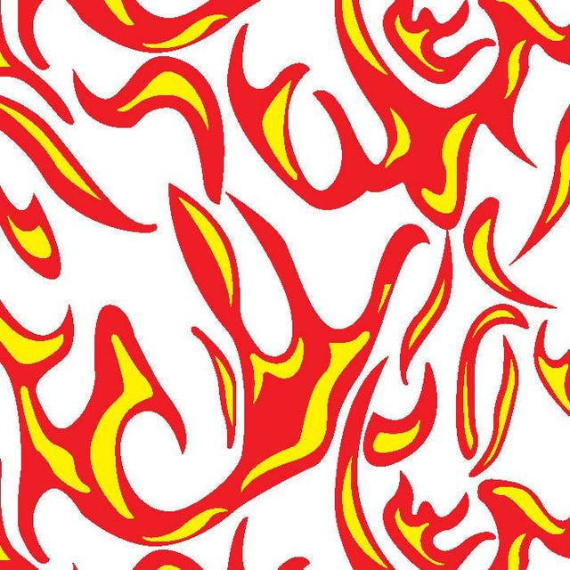 Printed Spandex Flames Fabric for Activewear