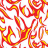 Printed Spandex Flames Fabric for Activewear