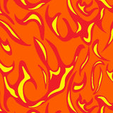 Printed Spandex Flames Fabric for Activewear