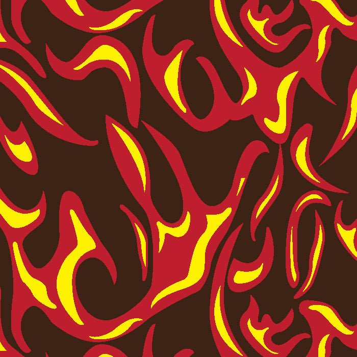 Printed Spandex Flames Fabric for Activewear