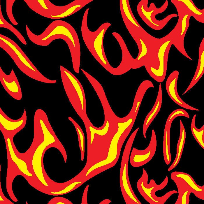 Printed Spandex Flames Fabric for Activewear