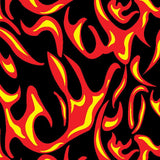 Printed Spandex Flames Fabric for Activewear