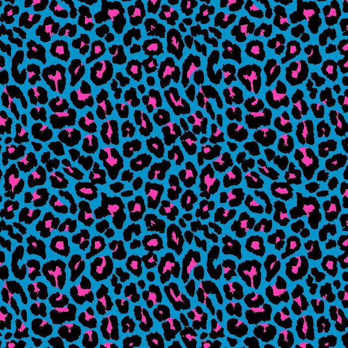 Leopard Print Spandex Fabric Pink/Yellow