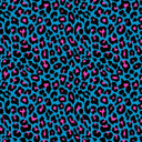 Leopard Print Spandex Fabric Pink/Yellow