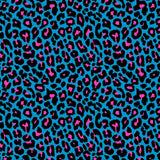 Leopard Print Spandex Fabric Pink/Yellow