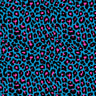 Leopard Print Spandex Fabric Pink/Yellow