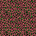 Leopard Print Spandex Fabric Pink/Yellow
