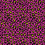 Leopard Print Spandex Fabric Pink/Yellow