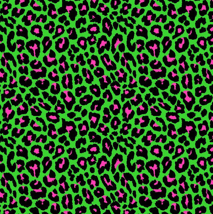 Leopard Print Spandex Fabric Pink/Yellow