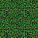 Leopard Print Spandex Fabric Pink/Yellow