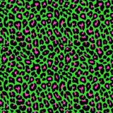 Leopard Print Spandex Fabric Pink/Yellow