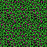 Leopard Print Spandex Fabric Pink/Yellow