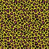 Leopard Print Spandex Fabric Pink/Yellow