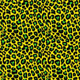 Leopard Print Spandex Fabric Pink/Yellow