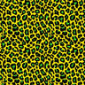 Leopard Print Spandex Fabric Pink/Yellow