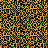 Leopard Print Spandex Fabric Pink/Yellow