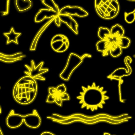 Printed Spandex Neon Summer Fabric