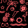 Printed Spandex Neon Summer Fabric