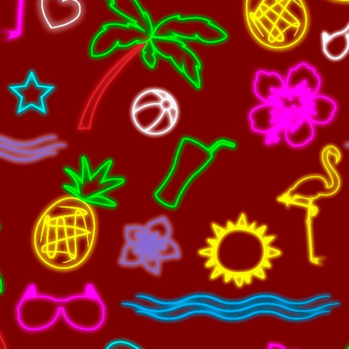 Printed Spandex Neon Summer Fabric