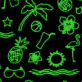 Printed Spandex Neon Summer Fabric