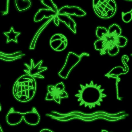 Printed Spandex Neon Summer Fabric