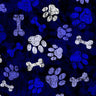 Printed Spandex Paws and Bones Pet Pattern